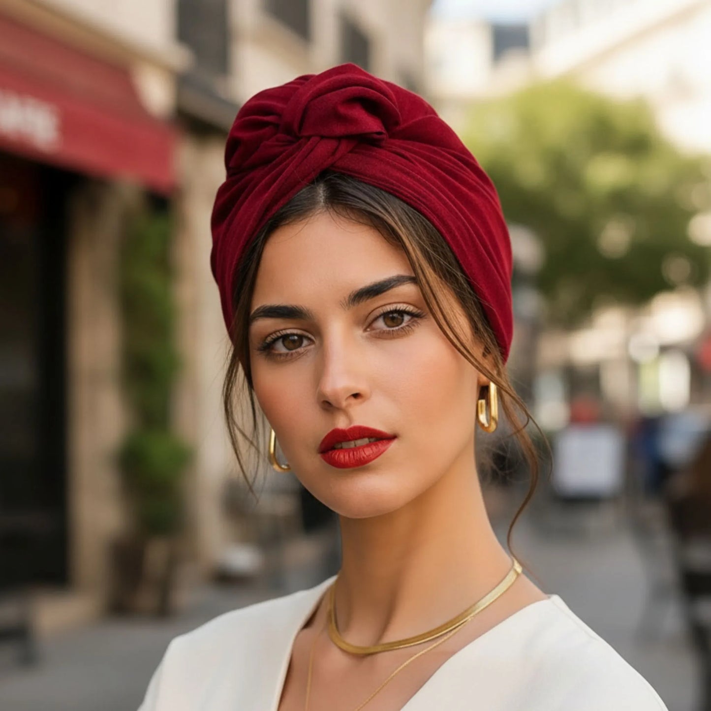Turbante cubano para mujer, cómodo y fácil de combinar con diferentes looks.